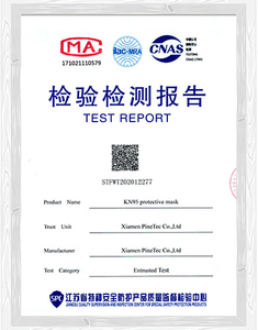 KN95 mask test report